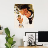 ヴィンテージ結婚式の提案、愛とロマンス ポスター (ホームオフィス)