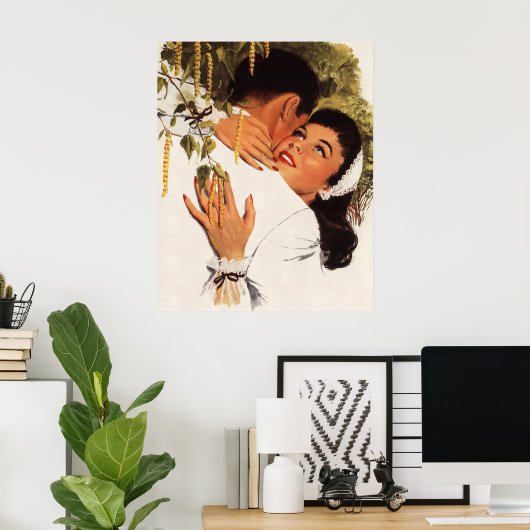 ヴィンテージ結婚式の提案、愛とロマンス ポスター (ホームオフィス)