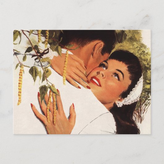 ヴィンテージ結婚式の提案、愛とロマンス ポストカード (正面)