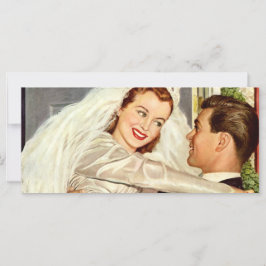 ヴィンテージ結婚式の新婚夫婦、ハッピーブライドと新郎新婦