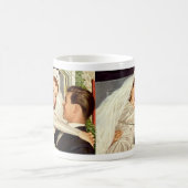 ヴィンテージ結婚式の新婚夫婦、ハッピーブライドと新郎新婦 コーヒーマグカップ (中央)