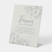 ヴィンテージ結婚式の記念台座看板 台座サイン (正面)