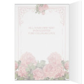 ヴィンテージ結婚式の黒板 – グリーティングカード/招待状 (内側 (左))