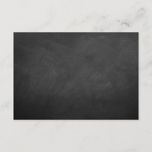 ヴィンテージ結婚式チョークボードウェディングコレクション エンクロージャーカード (裏面)