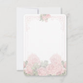 ヴィンテージ結婚式チョークボード - ゲストカード 招待状 (裏面)