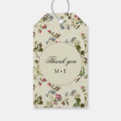 ヴィンテージ結婚式バラガーデンフローラ ギフトタグ (裏面)