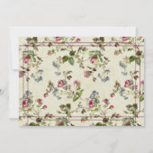 ヴィンテージ結婚式バラガーデンフローラ セーブザデート (裏面)