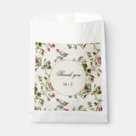 ヴィンテージ結婚式バラガーデンフローラ フェイバーバッグ