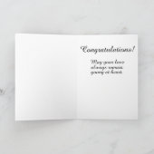 ヴィンテージ結婚式フォトチャイルド新郎新婦 カード (内部)