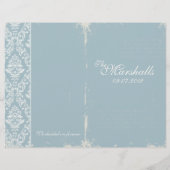 ヴィンテージ結婚式プログラム (裏面)