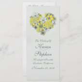 ヴィンテージ結婚式プログラム プログラム (正面/裏面)