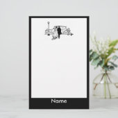 ヴィンテージ結婚式場 便箋 (スタンド正面)