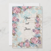 ヴィンテージ結婚式招待状 招待状 (裏面)