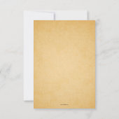 ヴィンテージ結婚式招待状 RSVP スワール フローリッシュ (裏面)