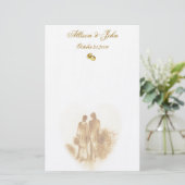 ヴィンテージ結婚式文房具 便箋 (スタンド正面)