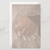 ヴィンテージ結婚式文房具 便箋 (正面/裏面)