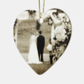 ヴィンテージ結婚式 セラミックオーナメント (左)