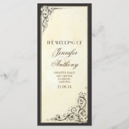 ヴィンテージ結婚式 プログラム