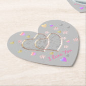 ヴィンテージ結婚式 ペーパーコースター (アングル)