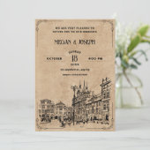 ヴィンテージ結婚式 招待状 (スタンド正面)