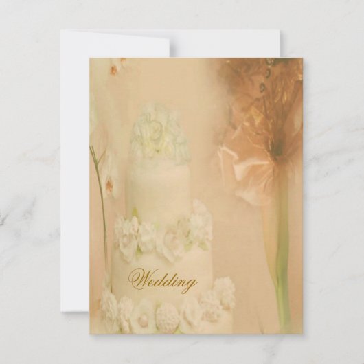 ヴィンテージ結婚式 招待状 (正面)