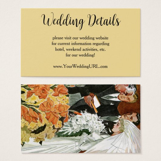 ヴィンテージ結婚式、 新婚夫婦、ブライド、グルーム (正面&裏面)