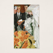 ヴィンテージ結婚式、 新婚夫婦、ブライド、グルーム (裏面)