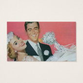 ヴィンテージ結婚式 新婚夫婦、 花嫁 & 花婿 (裏面)