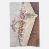 ヴィンテージ結婚披露宴テーブル キッチンタオル (縦)