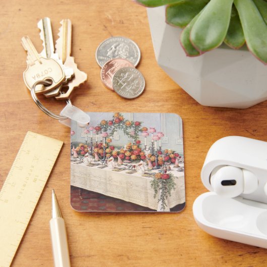 ヴィンテージ結婚披露宴テーブル キーホルダー (デスク)