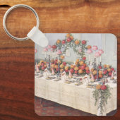 ヴィンテージ結婚披露宴テーブル キーホルダー (正面)