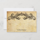 ヴィンテージ結婚旋回サンキューカード 招待状 (裏面)