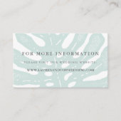 ヴィンテージ結婚熱帯のWebサイトカード エンクロージャーカード (正面)