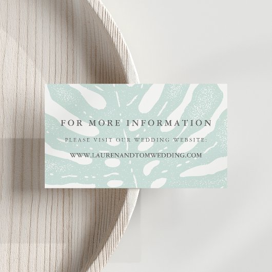 ヴィンテージ結婚熱帯のWebサイトカード エンクロージャーカード