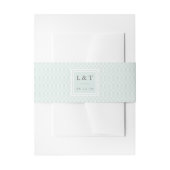 ヴィンテージ結婚熱帯モノグラム 招待状ベリーバンド (正面例)