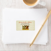 ヴィンテージ結婚猫のラベル ラベル (インサイチュ)