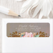 ヴィンテージ結婚真夏フローラ結婚 ラベル (インサイチュ)