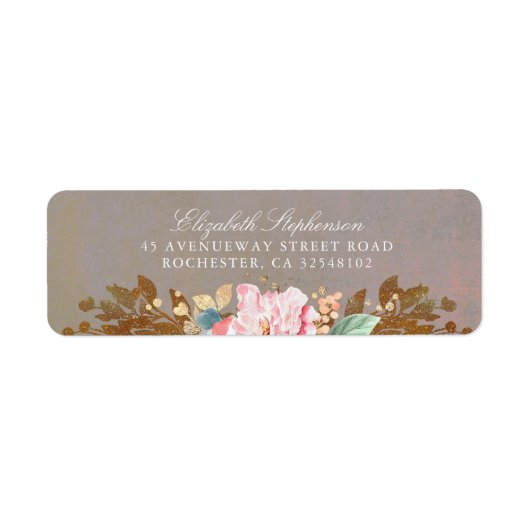 ヴィンテージ結婚真夏フローラ結婚 ラベル (正面)