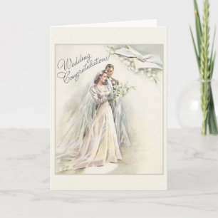 ヴィンテージ結婚祝いカード カード