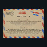 ヴィンテージ結婚航空便 エンクロージャーカード<br><div class="desc">ヴィンテージAirmail結婚のコレクション – 詳細カード。</div>