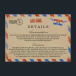 ヴィンテージ結婚航空便 エンクロージャーカード<br><div class="desc">ヴィンテージAirmail結婚のコレクション – 詳細カード。</div>