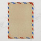 ヴィンテージ結婚航空便 メニュー (裏面)