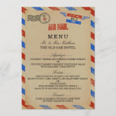 ヴィンテージ結婚航空便 メニュー (正面)