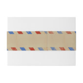 ヴィンテージ結婚航空便 招待状ベリーバンド (裏面例)