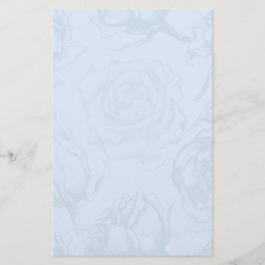 ヴィンテージ結婚花 便箋 (正面)