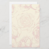 ヴィンテージ結婚花 便箋 (正面/裏面)