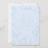 ヴィンテージ結婚花 招待状 (裏面)