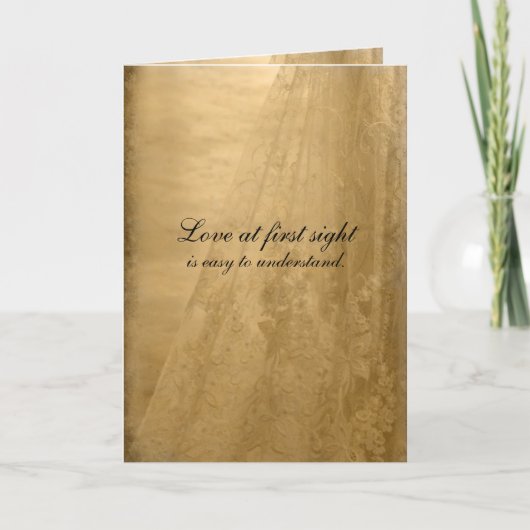 ヴィンテージ結婚記念日カード カード (正面)