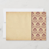 ヴィンテージ結婚記念日招待状 - 2枚の写真 招待状 (裏面)