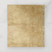 ヴィンテージ結婚赤褐色 プレイスカード (内部開封)